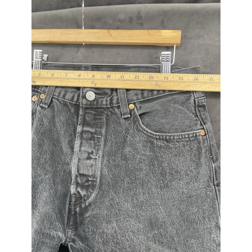 Levi's 501 Men's 34x34 Black‎ Gray Jeans Straight Leg Vintage Classic - Picture 11 of 14